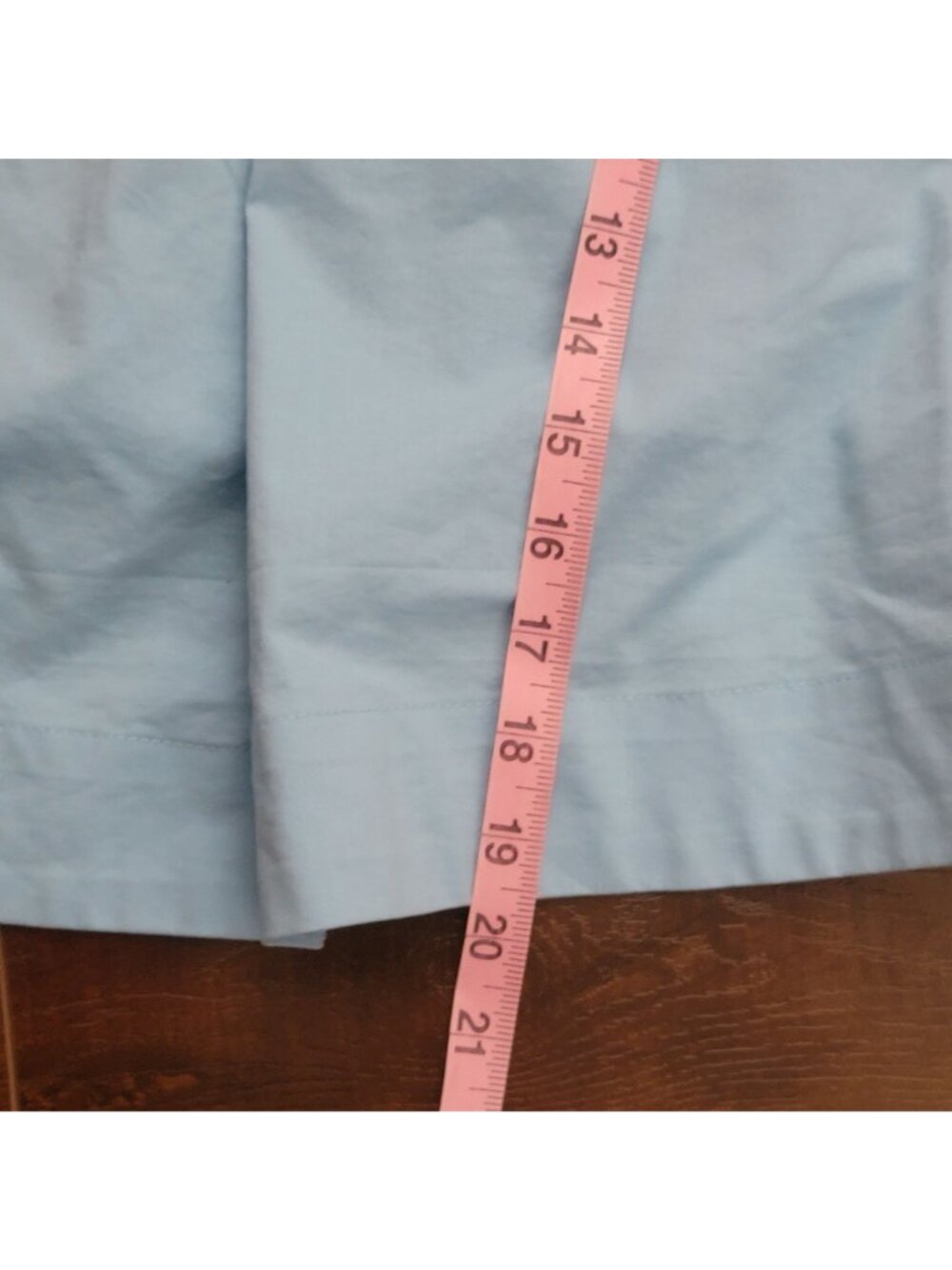 Anthropologie The Tobie Mini Shirt Dress Vintage Charming Sky Blue Womens 2X - Picture 6 of 9